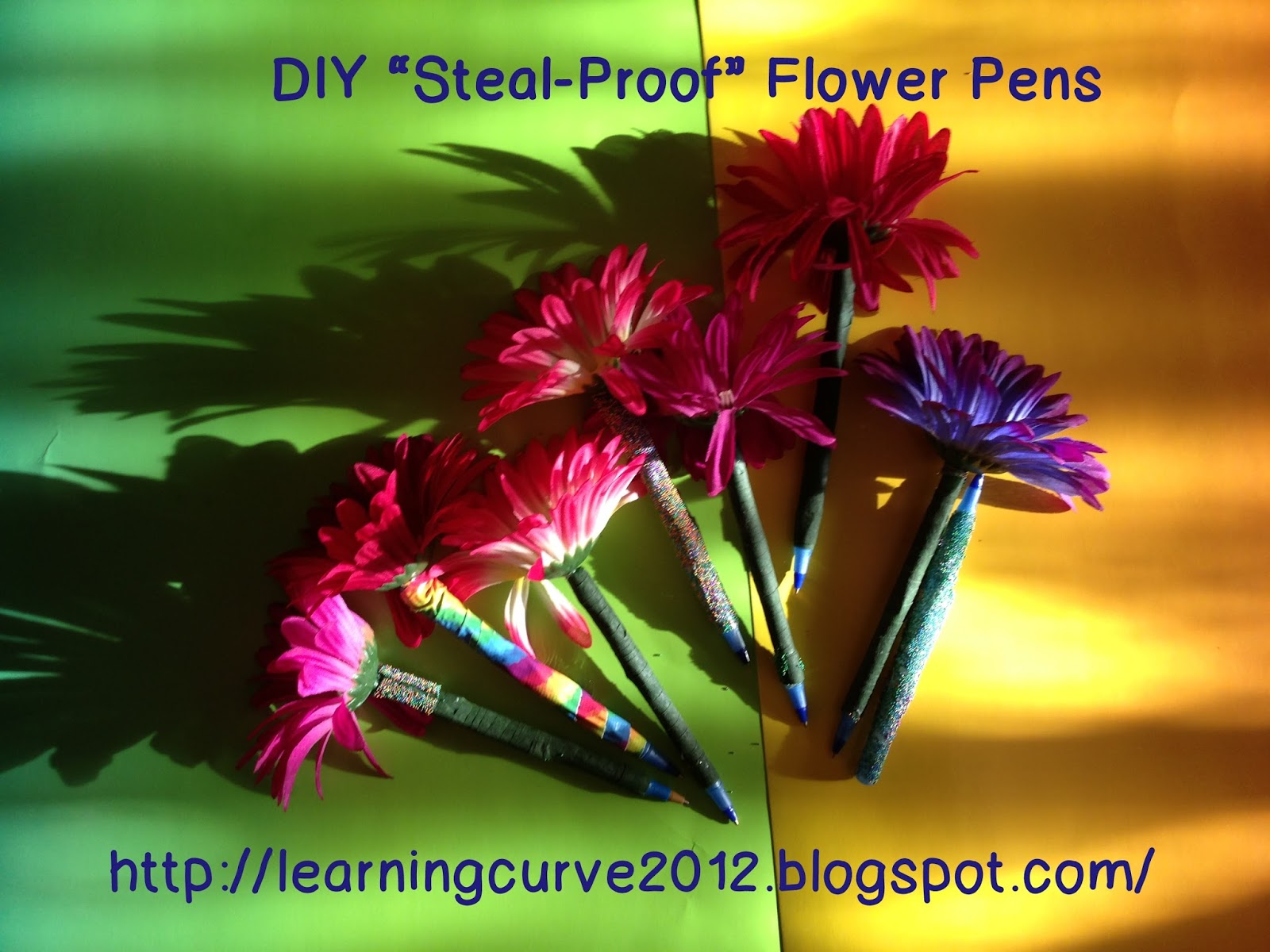 Learning Curve Flower "StealProof" Pens