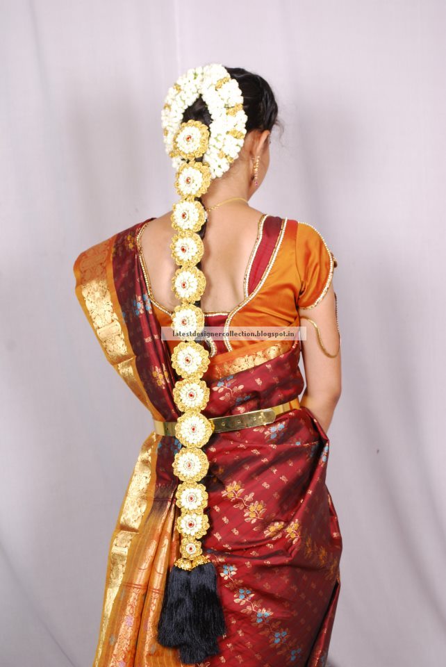south indian bridal hairstyle ~ latest indian clothing and