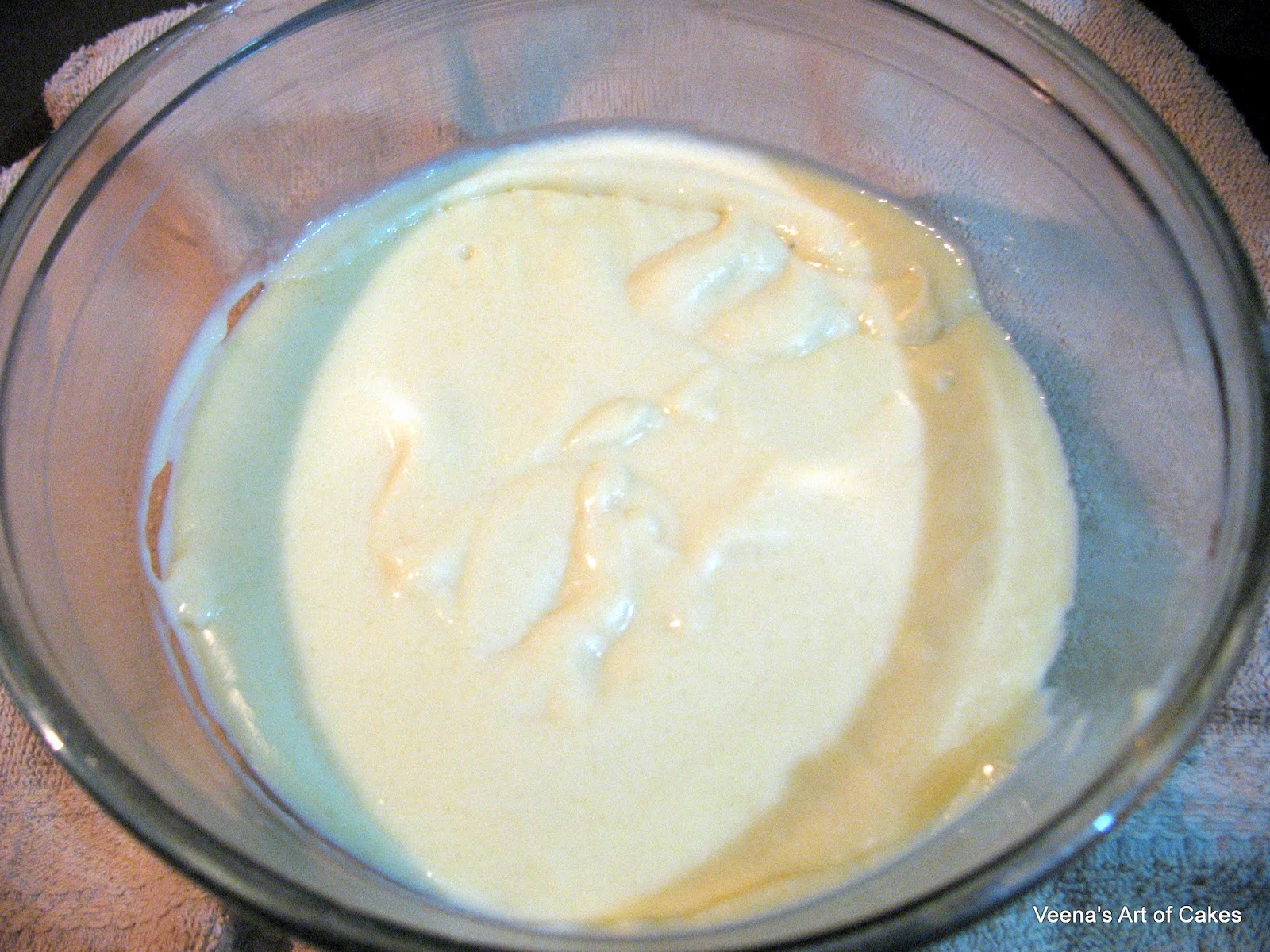 ... cling wrap directly on the custard to avoid any skin from forming