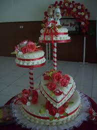  Dekorasi  Pernikahan Contoh kue  pengantin