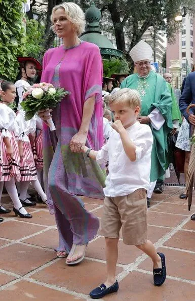 Prince Albert II and Princess Charlene, Crown Prince Jacques and Princess Gabriella