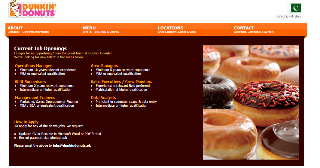 dunkin donuts current job openings management trainees operation dunkin donuts careers