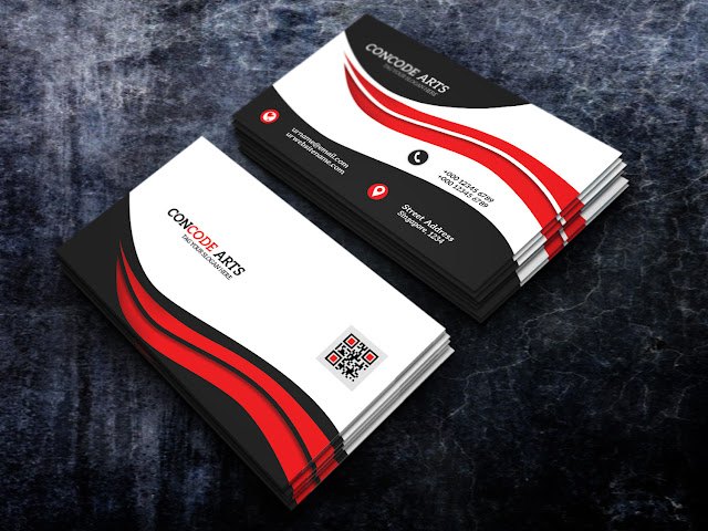 Professional Business Card Templates Red Color Professional Business Card Vol 99