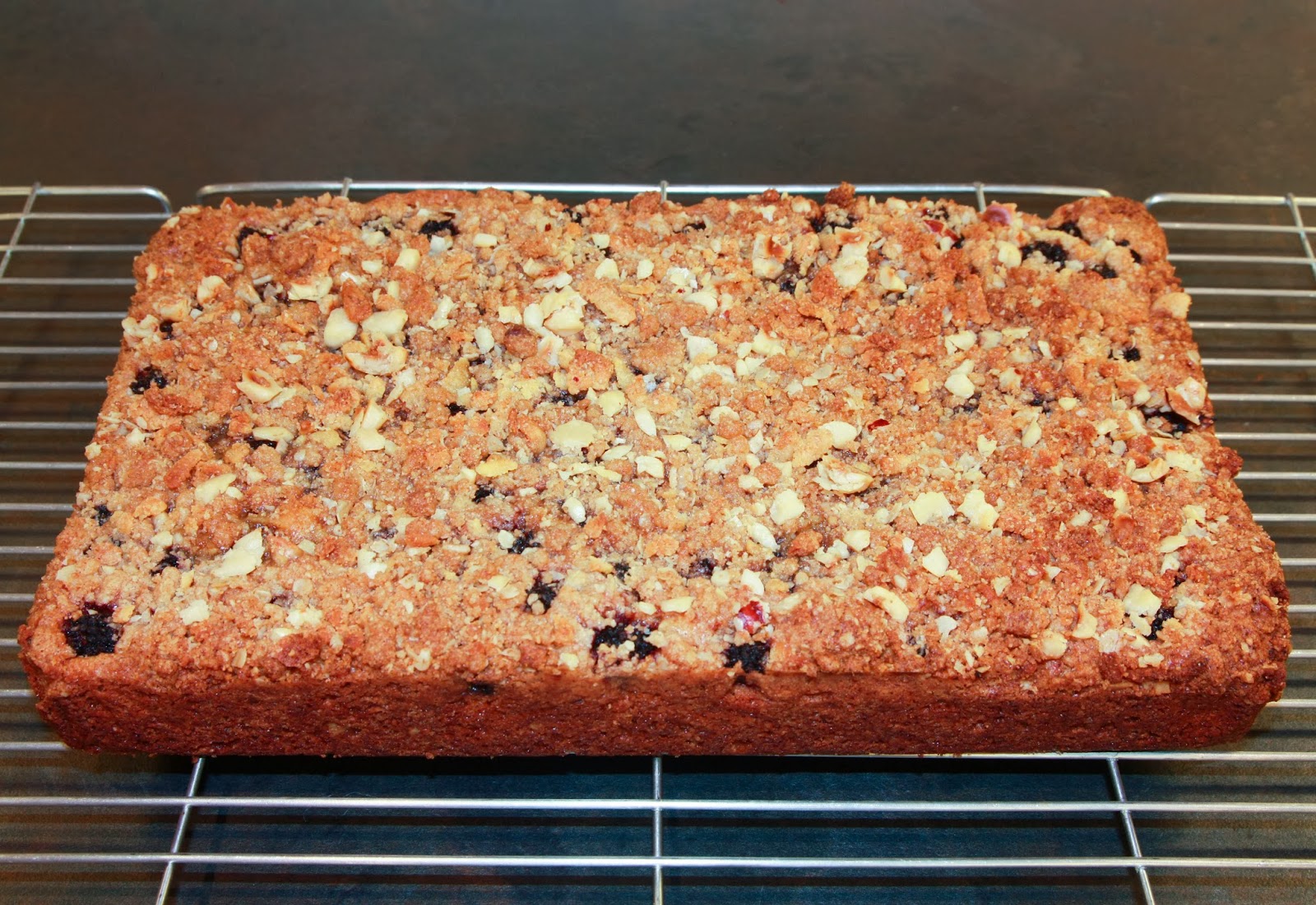 The Cake Trail Blackberry and almond crumble squares
