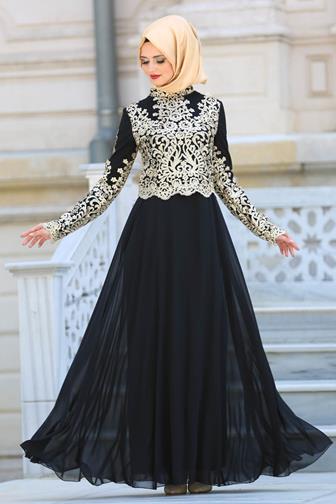 Model Gamis Pesta Brokat Mewah Dan Modis