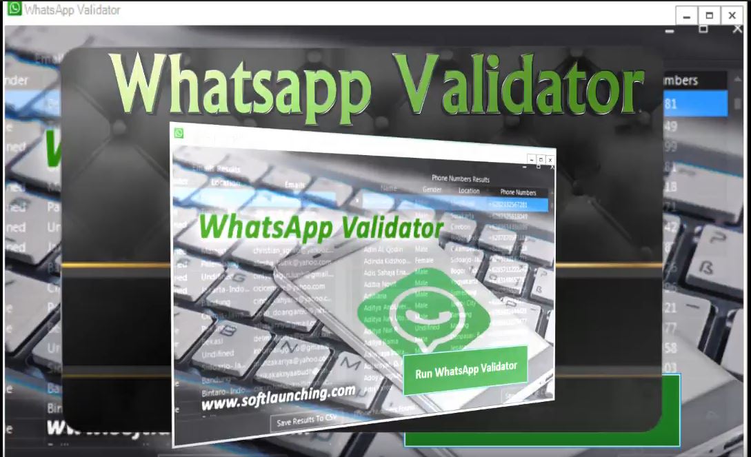 Whatsapp ValidatorAutomatic Filtering And Validating Bulk Of Phone Number.