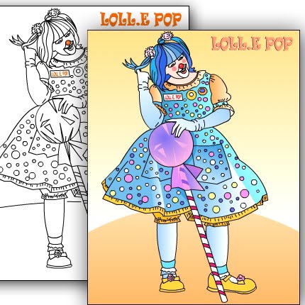 NEW* CLOWN * Custom coloring page