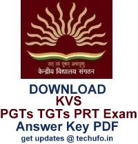 kvs answer key 2017 download pgt tgt prt teacher 07th 08th jan