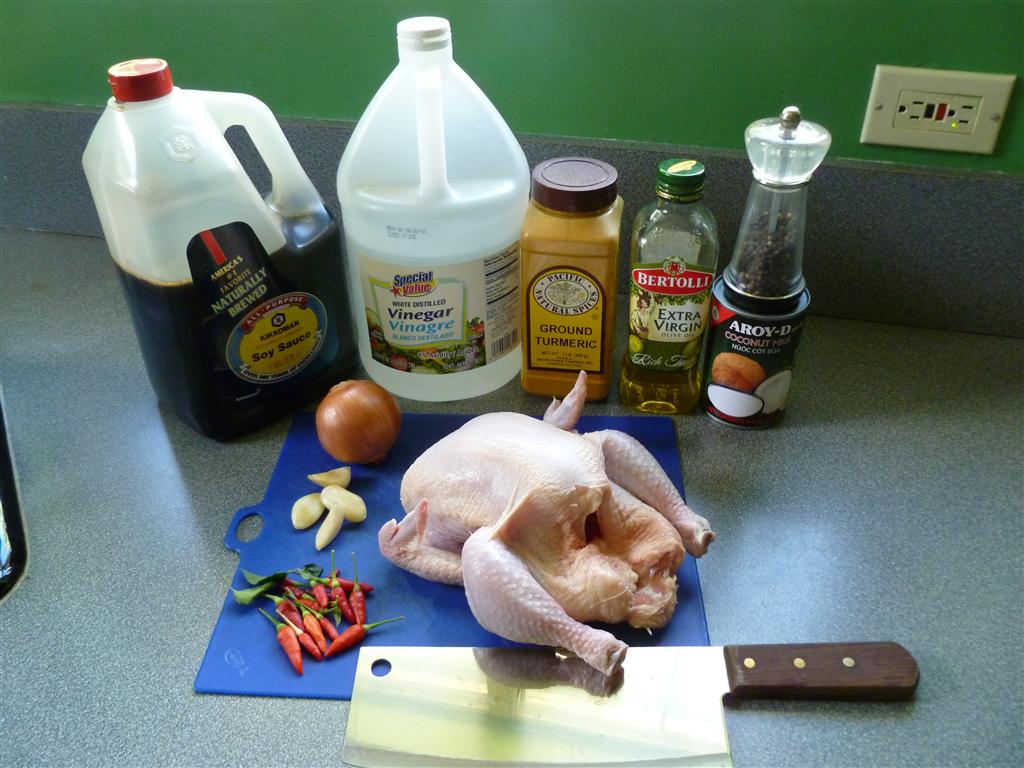 Guam Firehouse Cook Tumeric Chicken (Kadon Pika Mannok Mango' gi