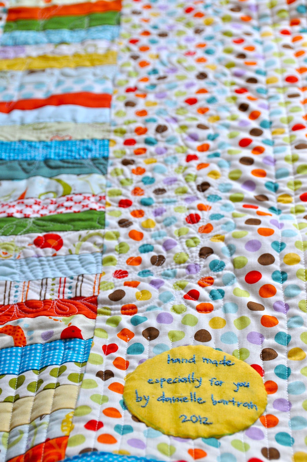 made Baby Life Quilt {eat, play, sleep}