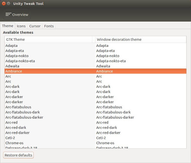 How to Install Top GTK Themes in Ubuntu 16.04 & Higher Want to change the boring default Ubuntu desktop themes? Well, there’s a script allows to easily install a list of the latest version of nice GTK themes.