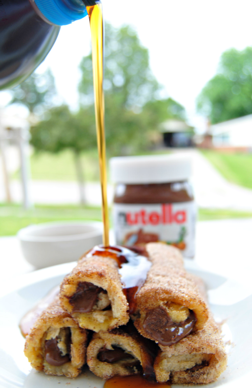 SteakNPotatoesKindaGurl Nutella French Toast Rolls with Cinnamon Sugar