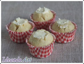 Mini cupcakes piña rellenos