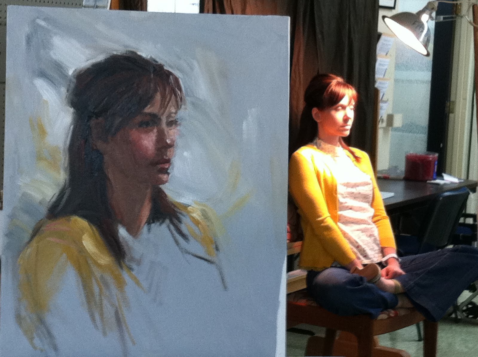 drawing a live model