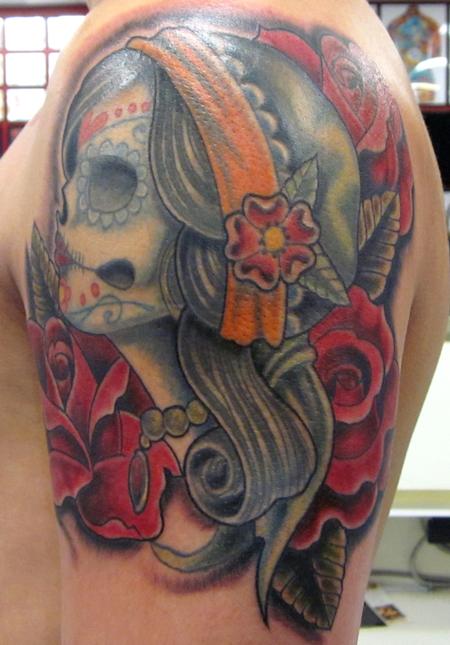 Gallery Funny Game Day Of The Dead Gypsy Skull Tattoo