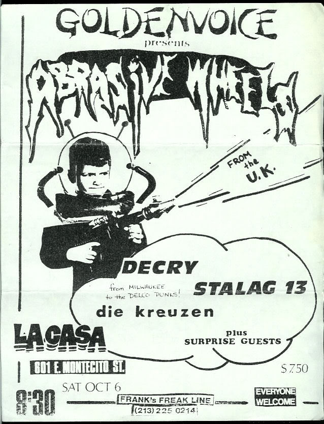 we cause havoc wherever we go..!! abrasive wheels army song 7 inch