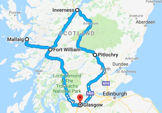 Scotland Route