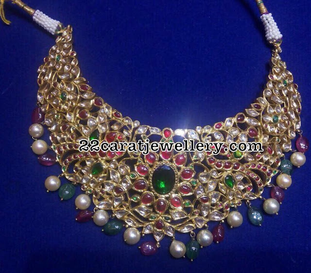 Kundan Choker with Precious Drops