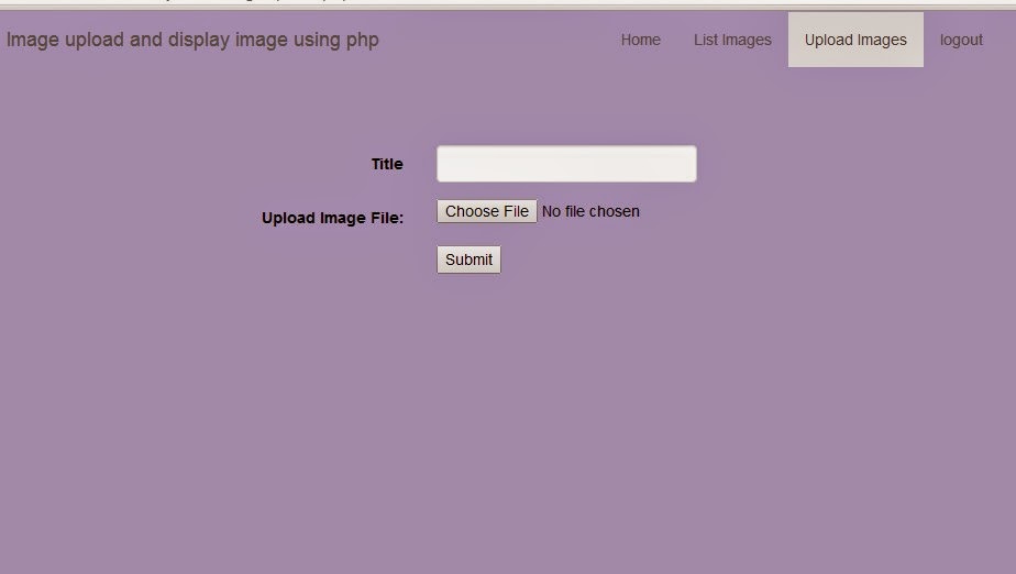  Upload and Display image from database using php mysql