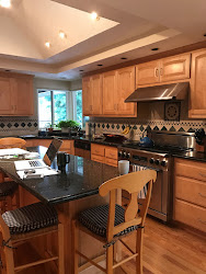 farmhouse kitchen modern before crowded stools backed felt space