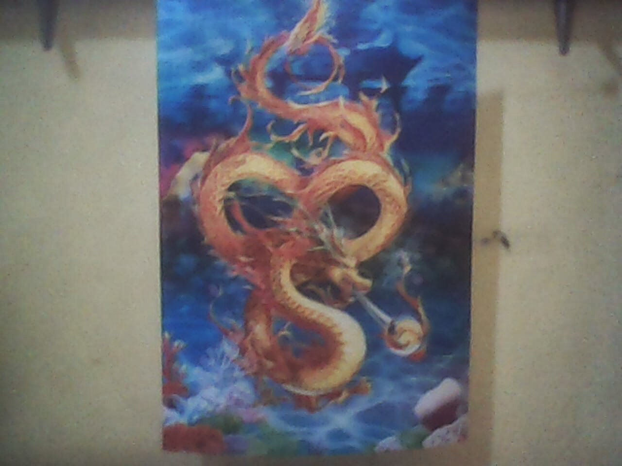 Toko Buku Jagad Ilmu: Poster 3 Dimensi Lukisan Naga