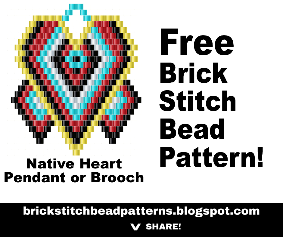 How to make heart by beads, Heart of beads, Brick stitch