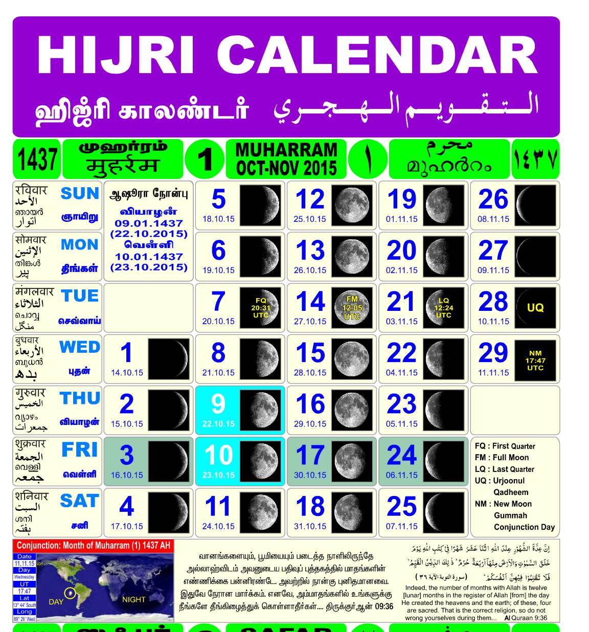 Perhitungan Kalender Hijriah atau Kalender Komariah - TKJ