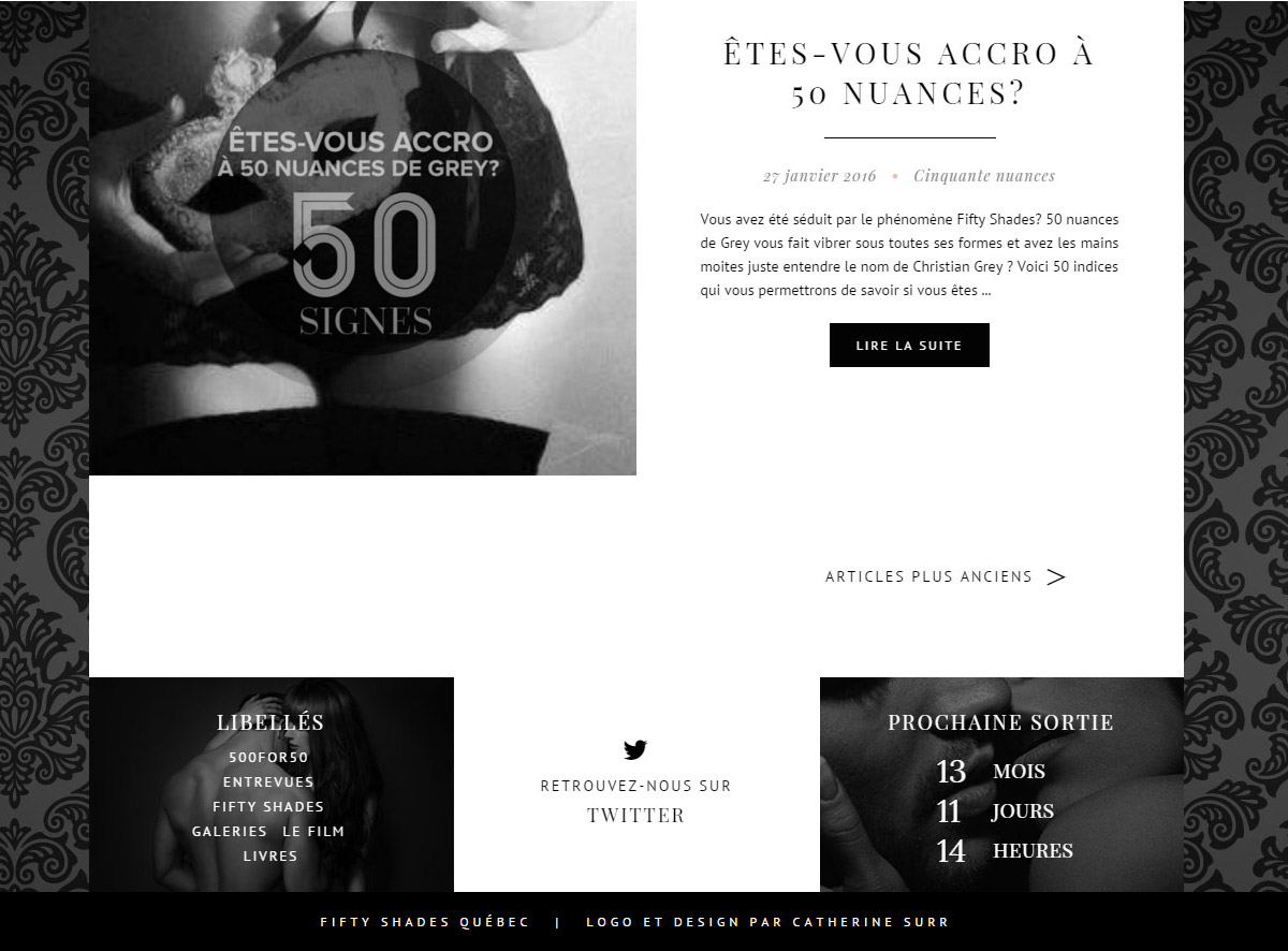 Design : Fifty Shades Québec . Lady Bird Red || http://ladybirdr.blogspot.fr/ Design : Fifty Shades Québec