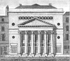 Haymarket Theatre from Leigh's New Picture of London (1827)
