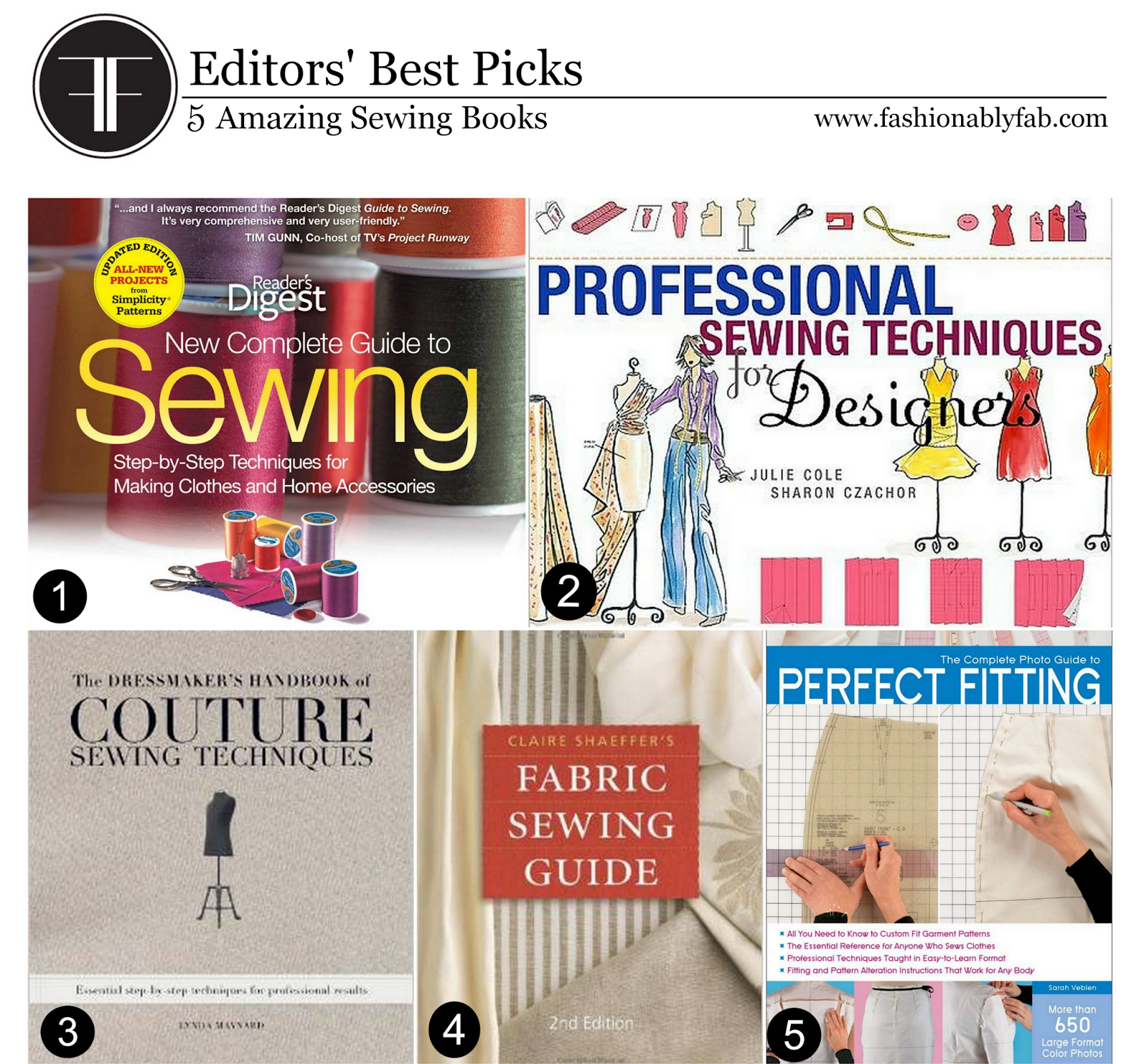 Fashionably Fabulous 5 Amazing Sewing Books