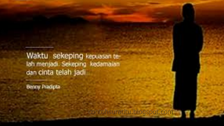 Contoh Surat Cinta Yang Terpendam