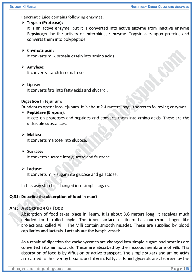 nutrition-short-question-answers-biology-11th