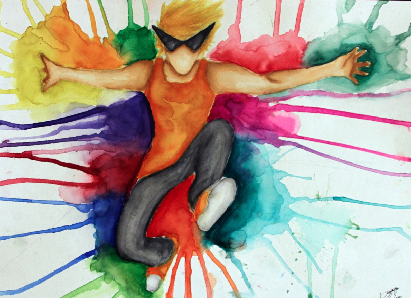 Student Art: Movement in Watercolor