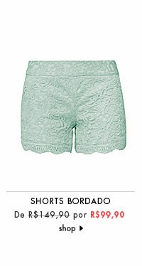 shorts bordado