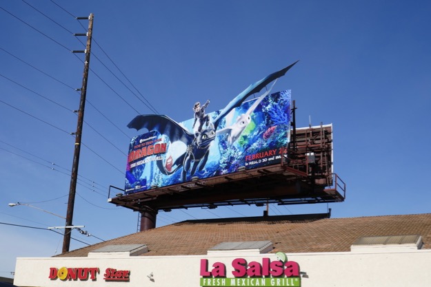 How to Train Your Dragon: The Hidden World extension billboard Pico Boulevard How Train Your Dragon Hidden World billboard