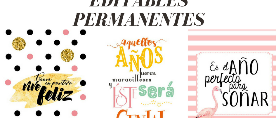 AGENDAS PERMANENTES, PARA IMPRIMIR Y EDITAR