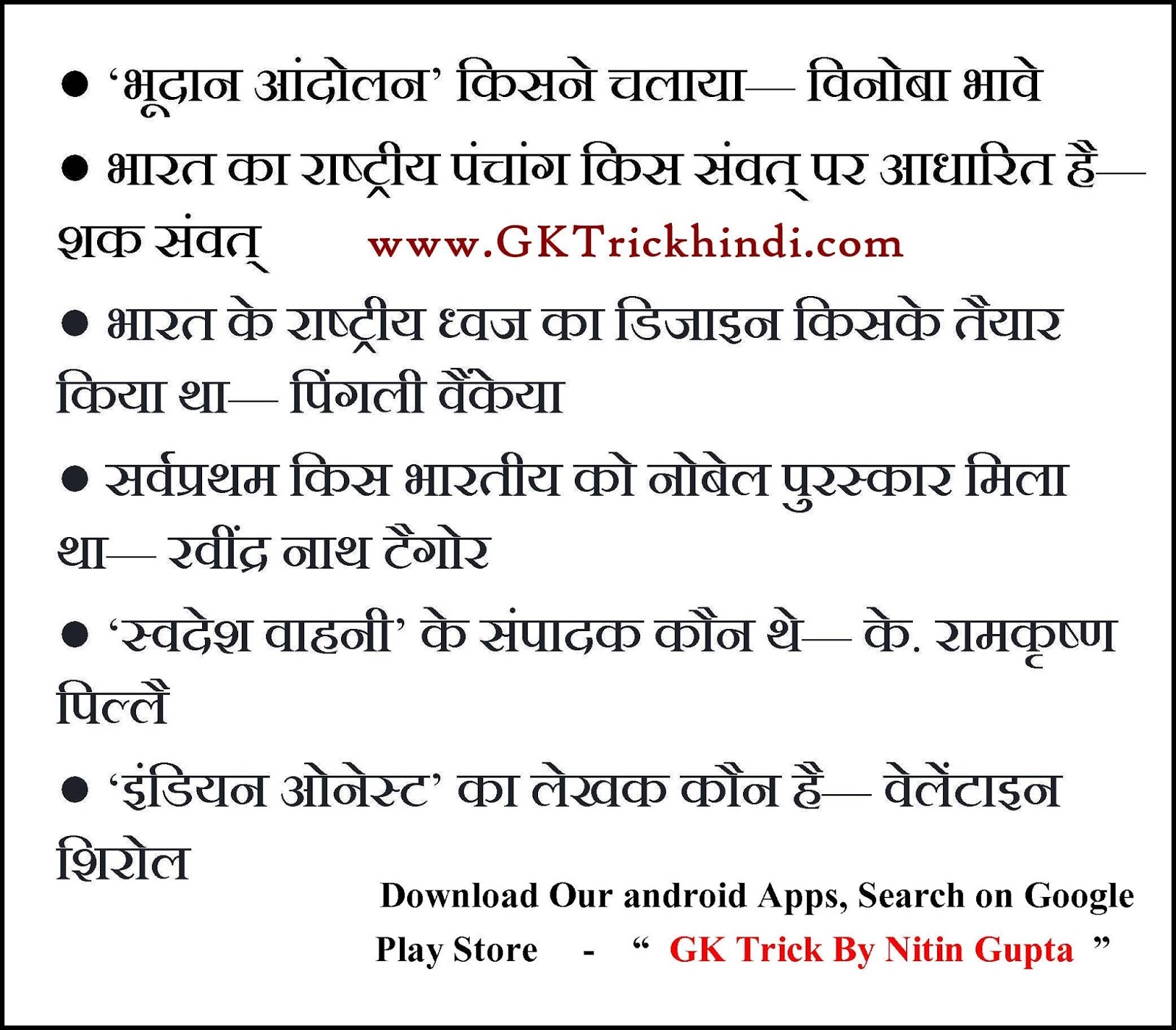 Competitive Students Corner GK Fact in Hindi 30