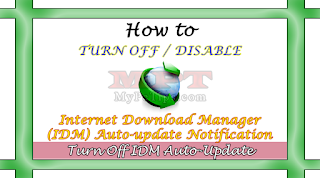 Learn how to Turn Off IDM Auto-Update Notification