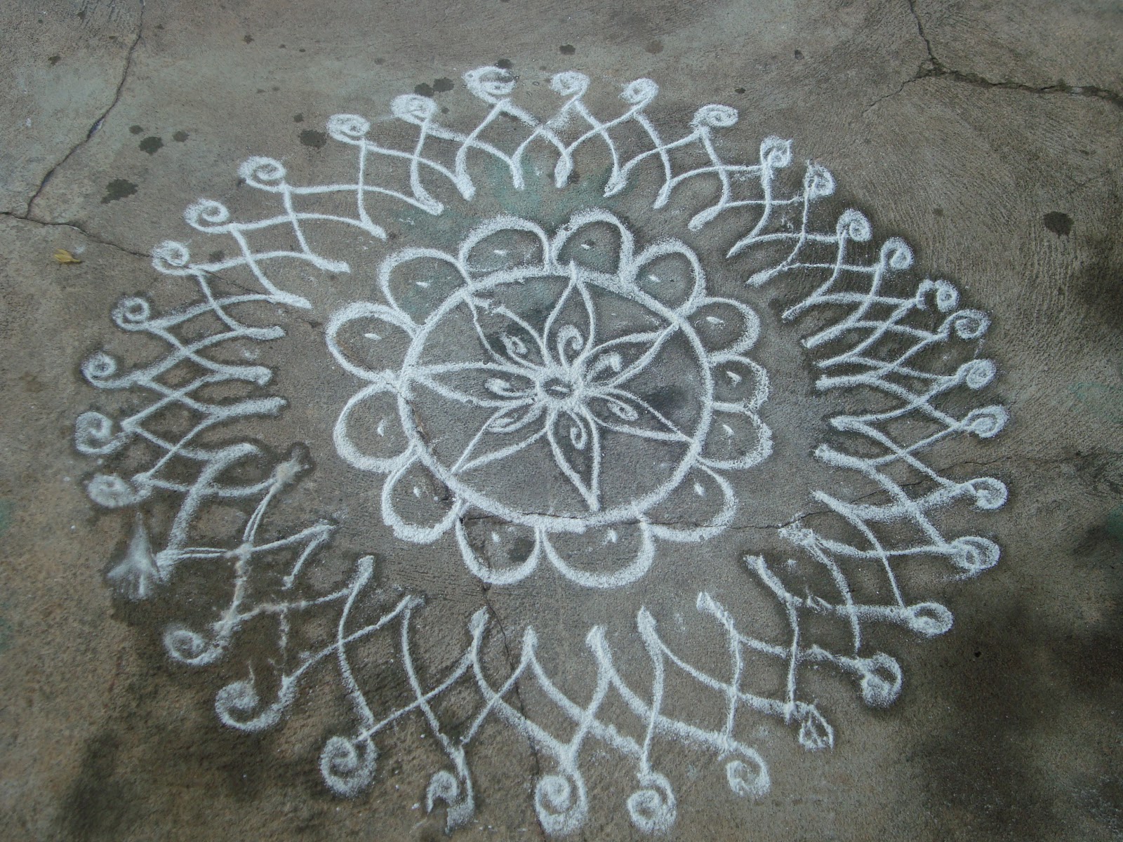 RANGOLI PHOTOS: Natural rangoli designs