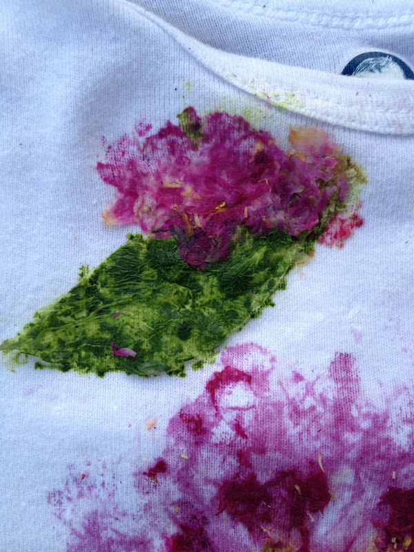 Busy Hands Blessed Hearts: How to Make Flower Print Shirts with Natural Dye