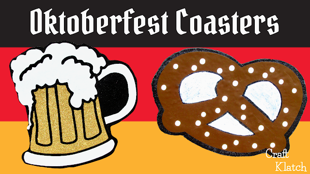 Oktoberfest Craft Beer and Pretzel Coasters ~ DIY ~ Another Coaster ...