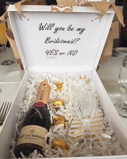 Bride-to-be asked her friends to be her bridesmaids with a cute and expensive invite