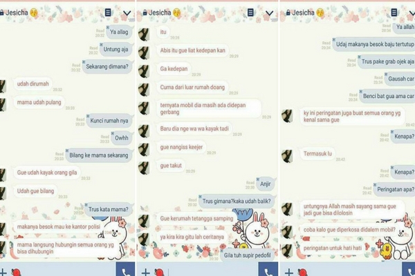 Dilecehkan Sopir Taksi Online, Gadis ini Bagikan Chat yang Isinya Bikin Emosi Dilecehkan Sopir Taksi Online, Gadis ini Bagikan Chat yang Isinya Bikin Emosi