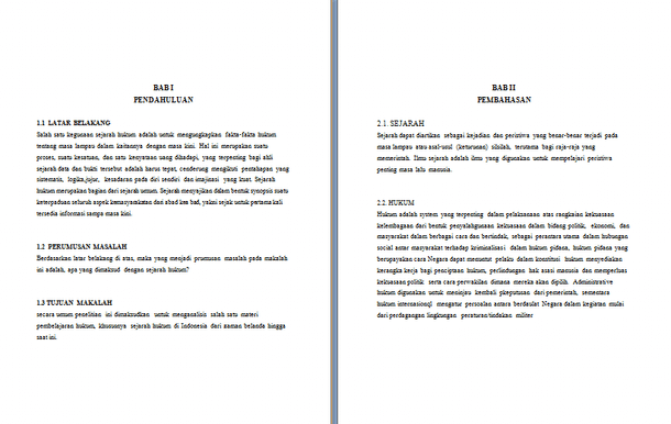 Contoh Makalah Sejarah Aturan Indonesia Wisudawan Sukses