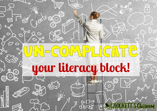 Simplify your literacy block with this new scheduling idea.  Learn how to keep kids engaged in meaningful tasks while you have time to work with small groups.