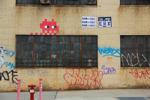 Invader Invades New York City - 2013 Edition - Collaboration With COST and ENX plus solo pieces. 2