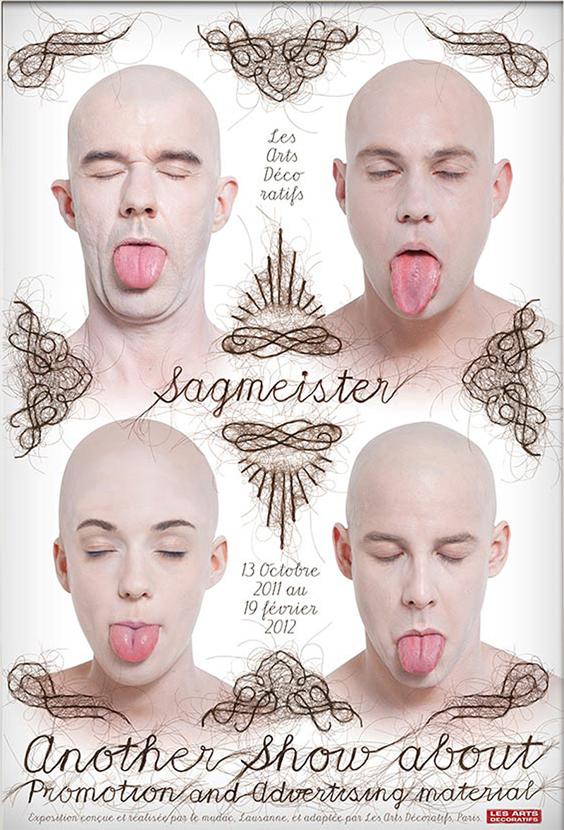 Stefan Sagmeister Hair Typography