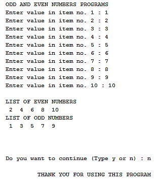Free Programming Source Codes and Computer Programming Tutorials: Odd ...