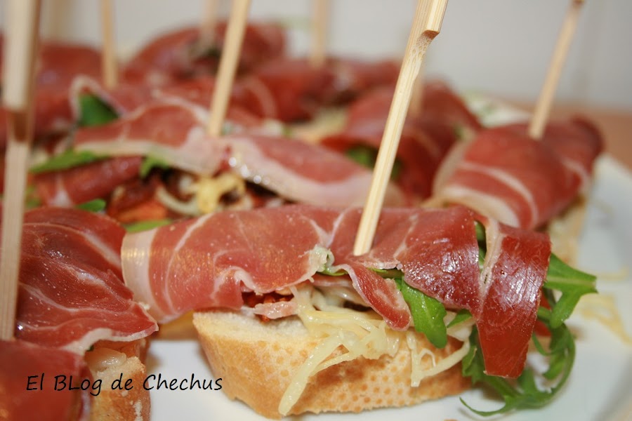 el blog de chechus, tosta de pan con jamon