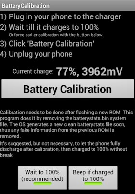 Battery Calibration відкалібрувати батарею на Android